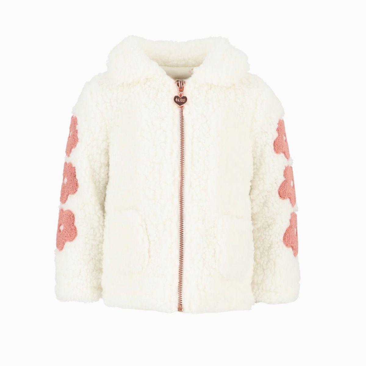 4KIDS - Chaqueta bebés flores blanco 4 Kids