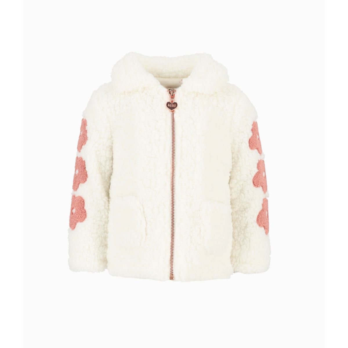 4KIDS - Chaqueta bebés flores blanco 4 Kids