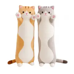 GENERICO - Cojín Almohada Peluche Largo De Gatito Suave de 90 cm…