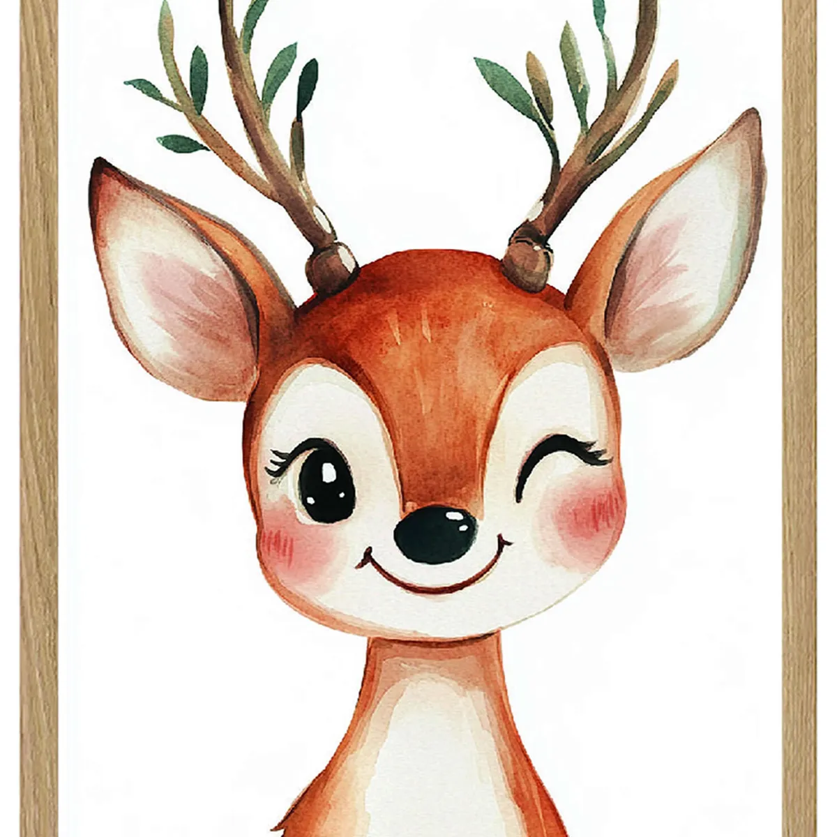 DECORACION CREATIVA - Set 3 Cuadros Infantil Niños Happy Animals Bosque 2