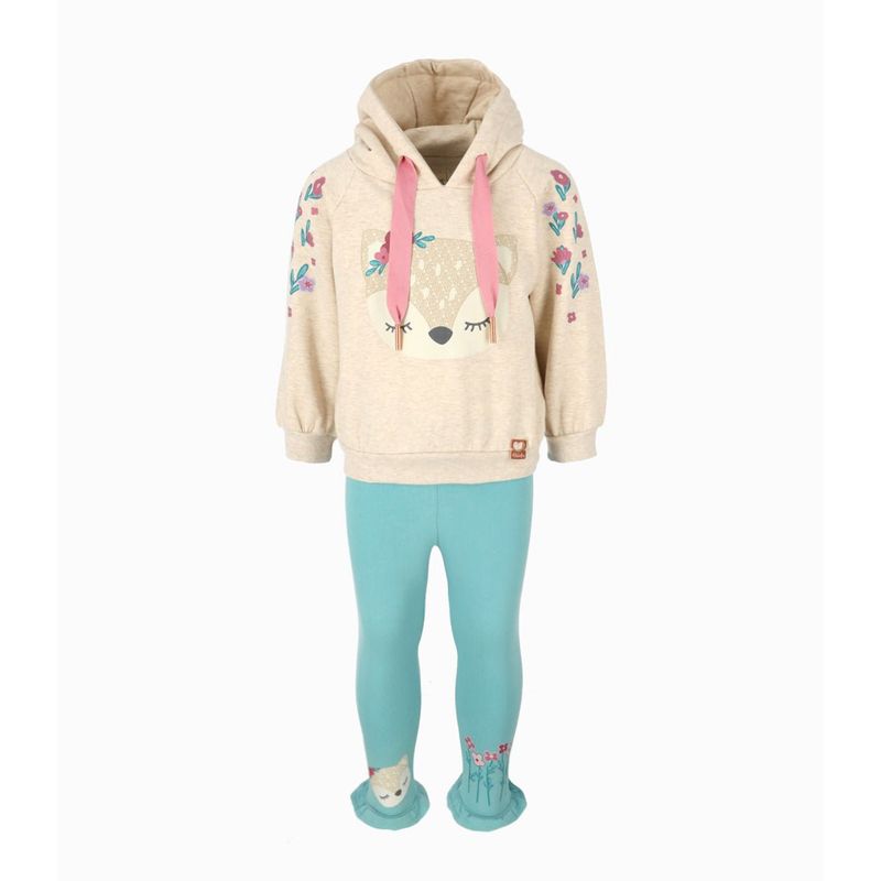4KIDS - Conjunto bebés con diseño beige 4 Kids