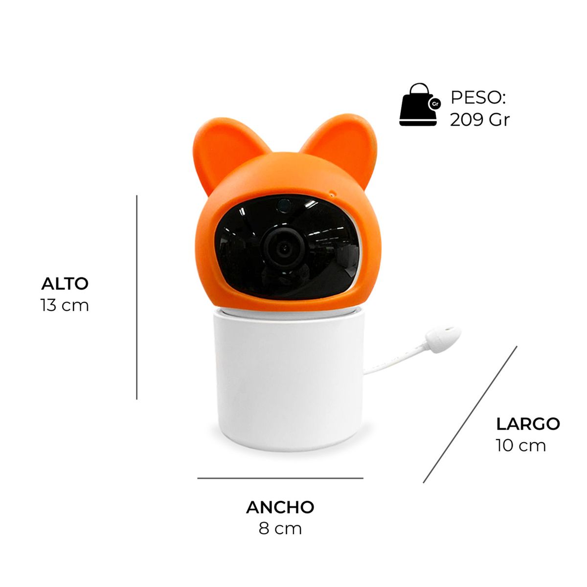 ALPHA - Camara Bebe Vision Nocturna Lcd 43