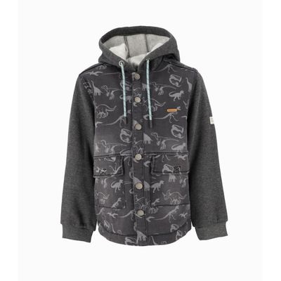 Imagen 1 del producto Camisa niño con dinosaurios denim gris