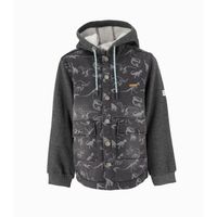 Camisa niño con dinosaurios denim gris