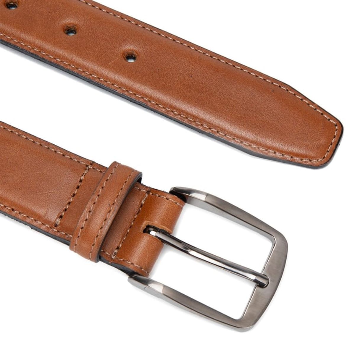 GUANTE - Cinturon de cuero hombre Guante dark camel