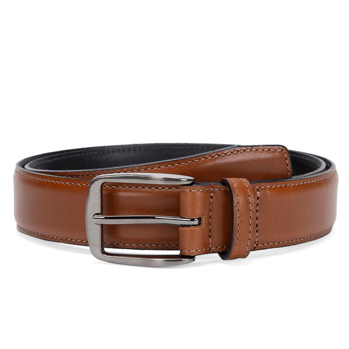 GUANTE - Cinturon de cuero hombre Guante dark camel
