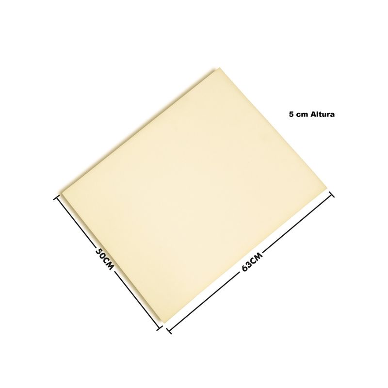 CHILENA CASAGRANDE - Lámina de Espuma D30 - 63x50x5 cm Alta Densidad Corte Preciso
