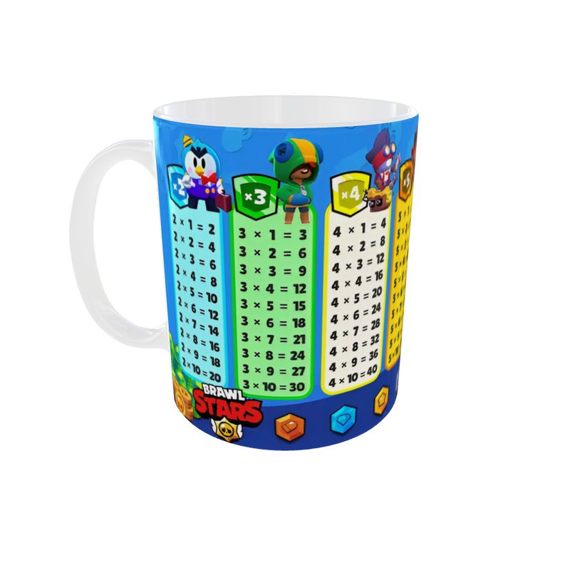 MI COMPRA ONLINE - Taza Brawl Stars Tabla De Multiplicar Regalo Escolar