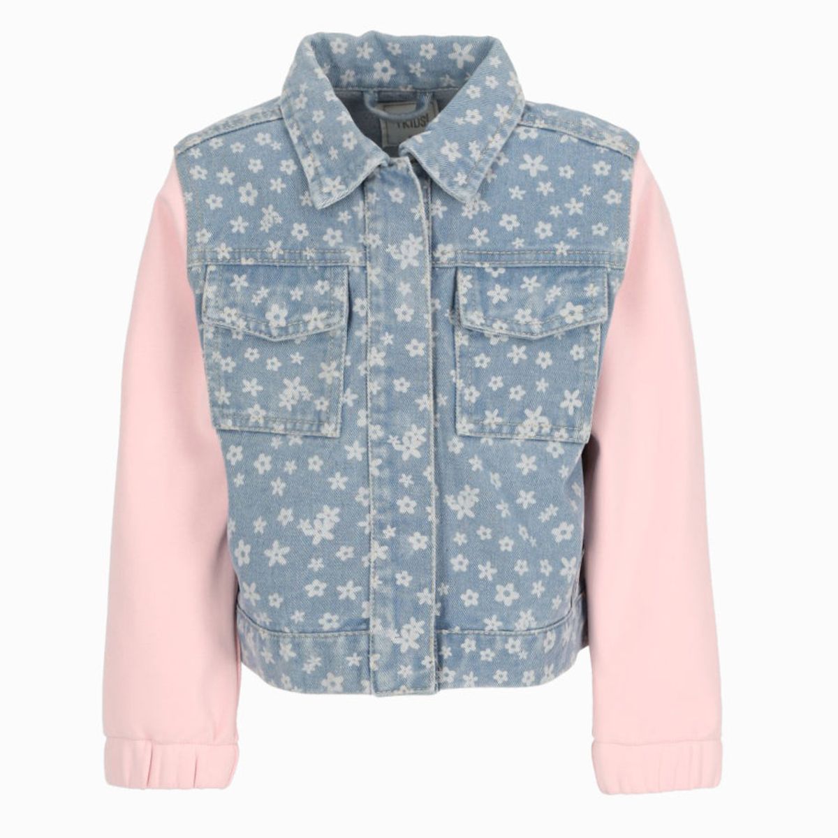 4KIDS - Chaqueta niña floreada celeste 4 Kids