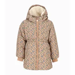 4KIDS - Parka niña con flores café 4 Kids