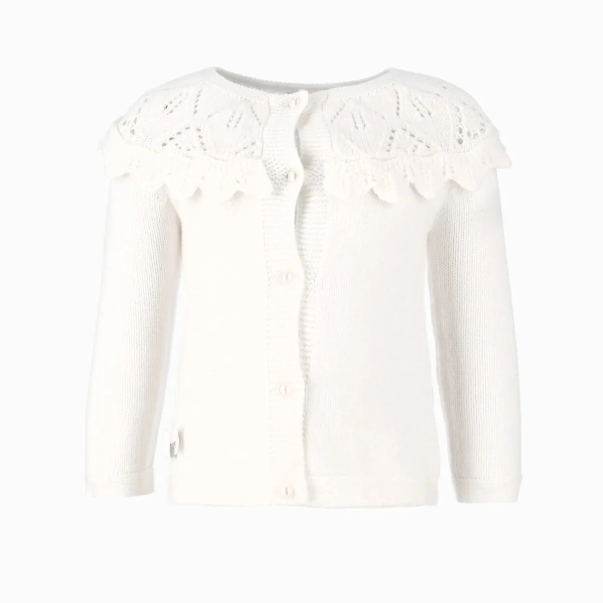 LIMONADA - Chaleco bebés con vuelos blanco Limonada