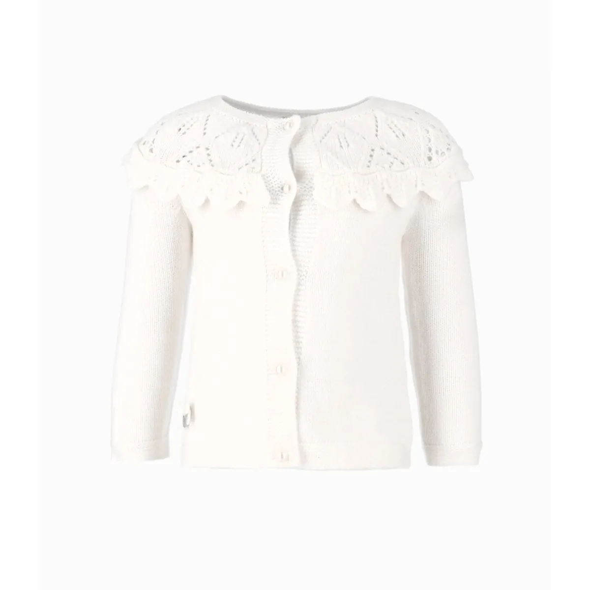 LIMONADA - Chaleco bebés con vuelos blanco Limonada