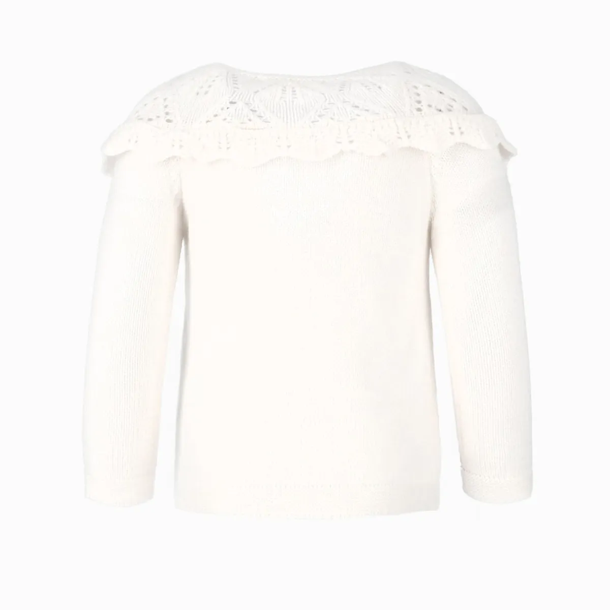 LIMONADA - Chaleco bebés con vuelos blanco Limonada