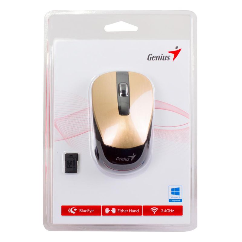 GENIUS - MOUSE INALAMBRICO GENIUS DORADO NX-7015