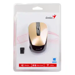 GENIUS - MOUSE INALAMBRICO DORADO NX-7015