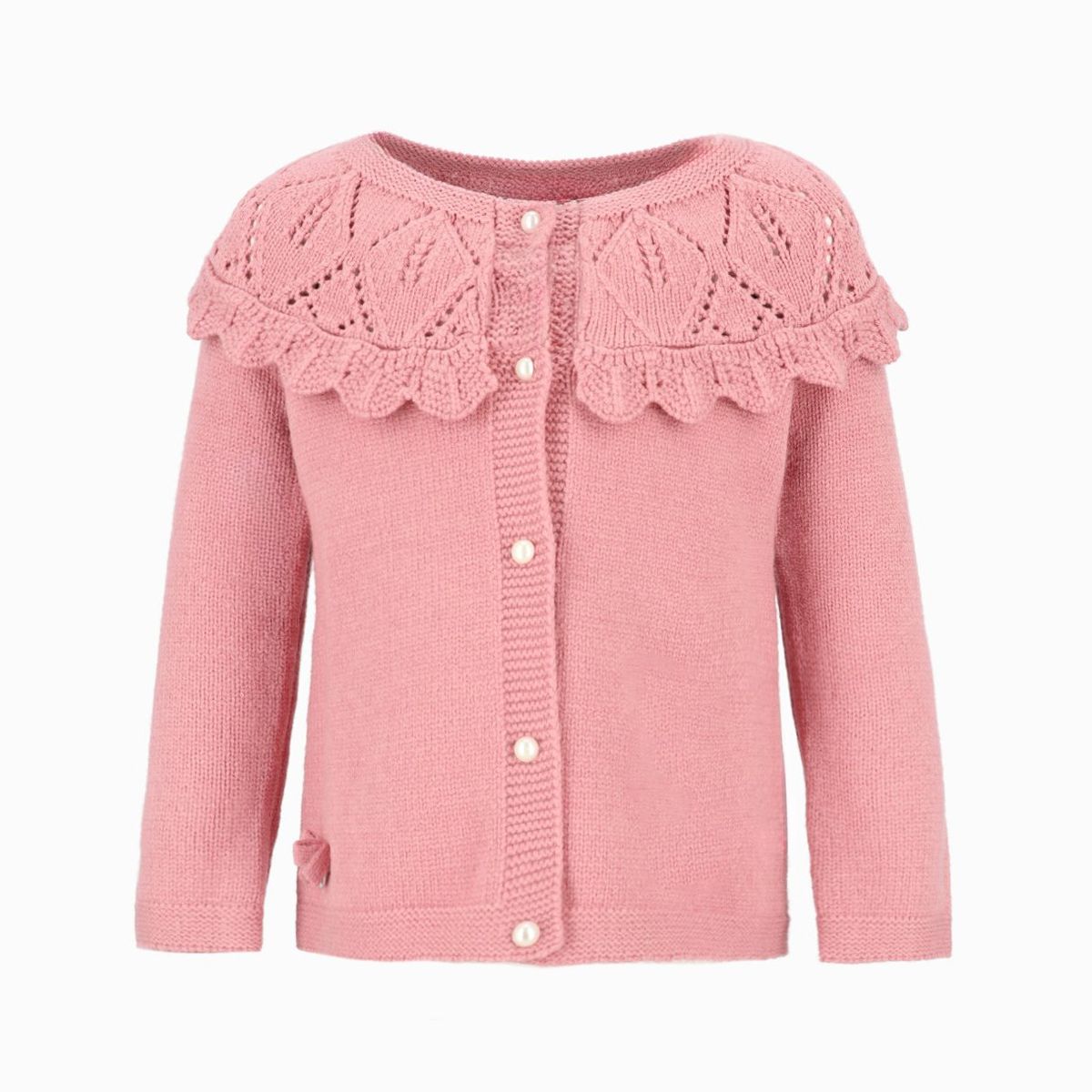 LIMONADA - Chaleco bebés con vuelos palo rosa Limonada