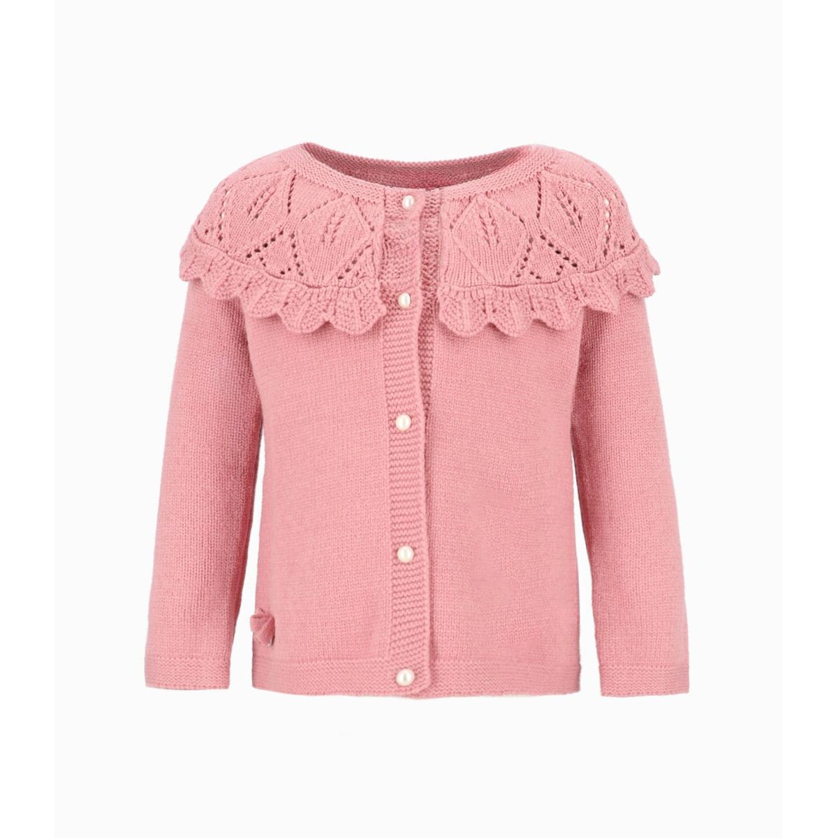 LIMONADA - Chaleco bebés con vuelos palo rosa Limonada