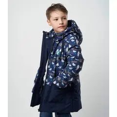 4KIDS - Parka niño con diseño azul marino 4 Kids
