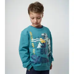 4KIDS - Polerón niño con dinosaurios petróleo 4 Kids