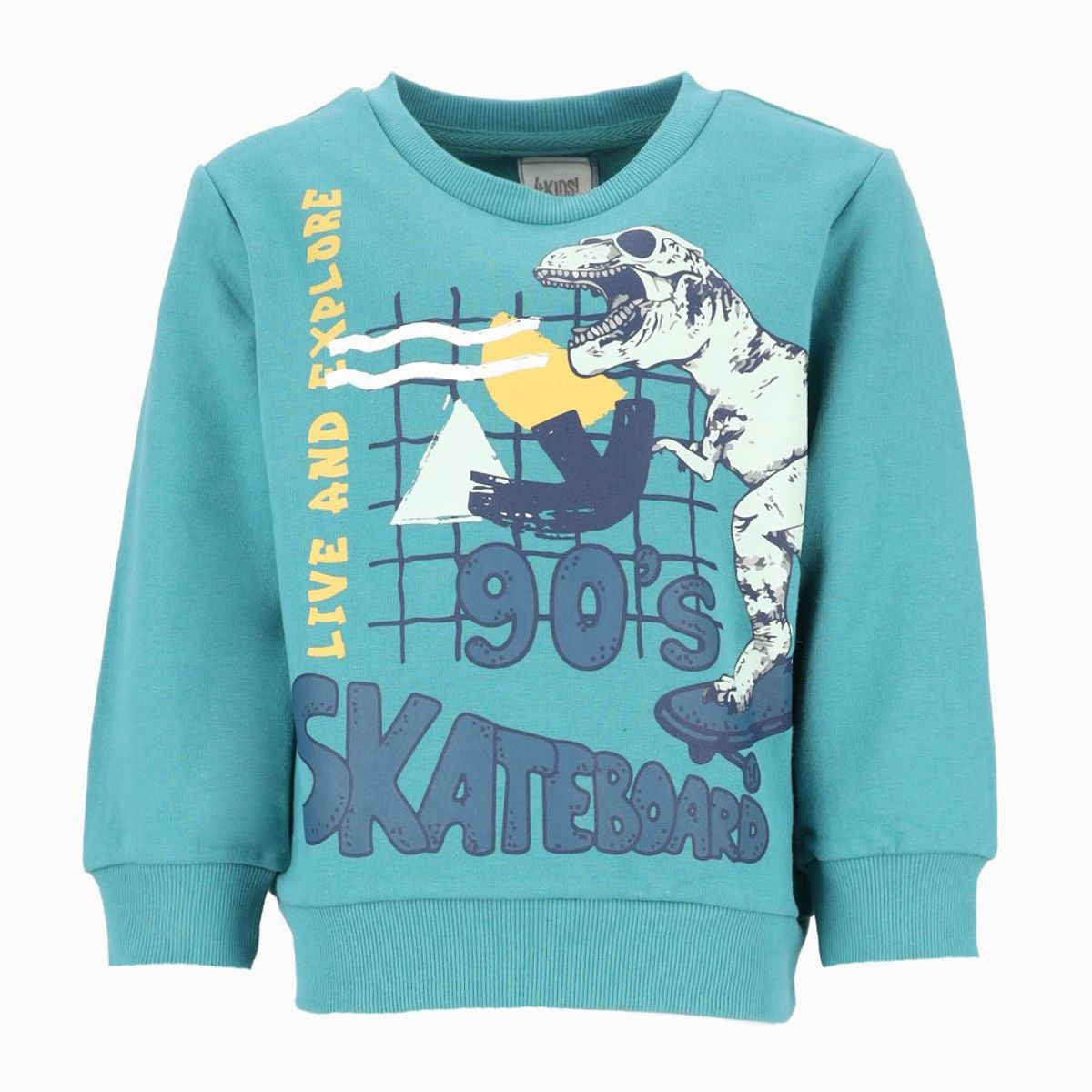 4KIDS - Polerón niño con dinosaurios petróleo 4 Kids