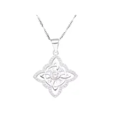 GENERICO - Collar Nudo De Brujas Plata 925 Circones Amuleto Protección