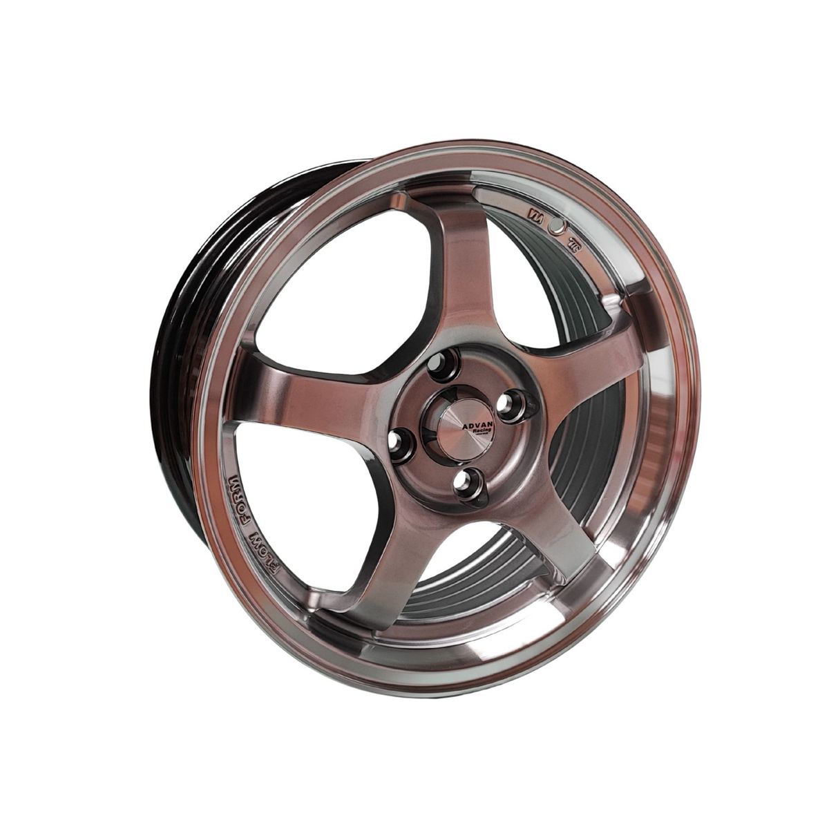 GENERICO - Juego de Llantas 15x6.5 4x100 Et38 hyper BM lip 512