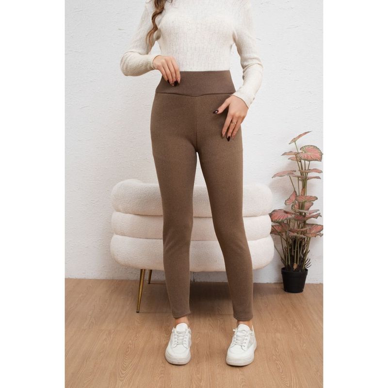 MPROPIA - Pantalón Mujer Calza Gruesa Fleece Interior Frisado Invierno 2031