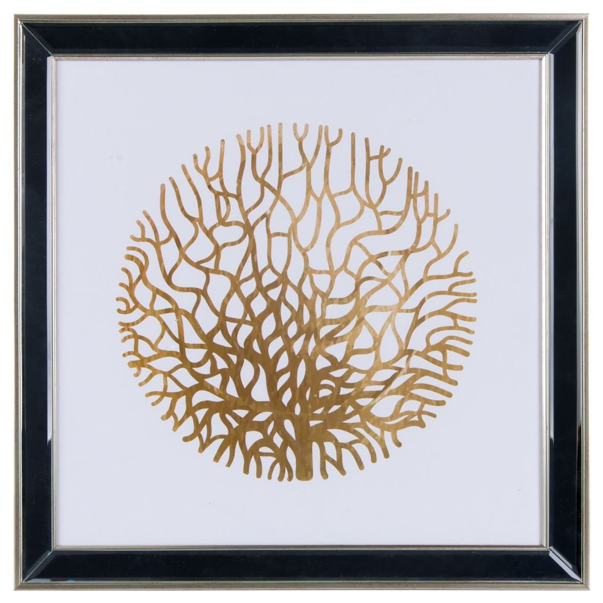 RONDA - Cuadro Lamina Coral Dorado 50x50 cm