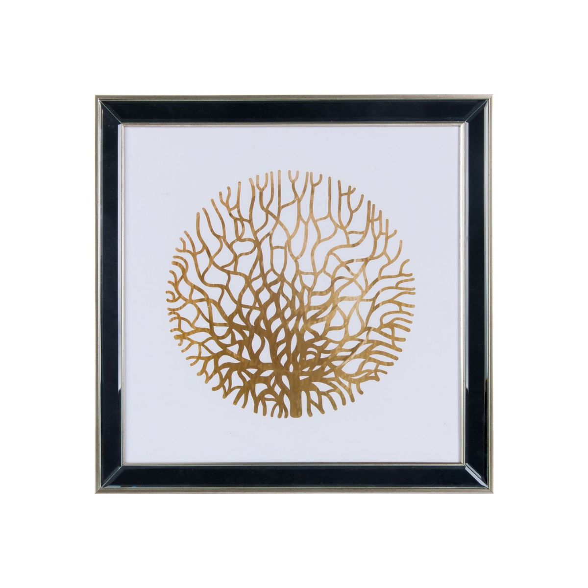 RONDA - Cuadro Lamina Coral Dorado 50x50 cm