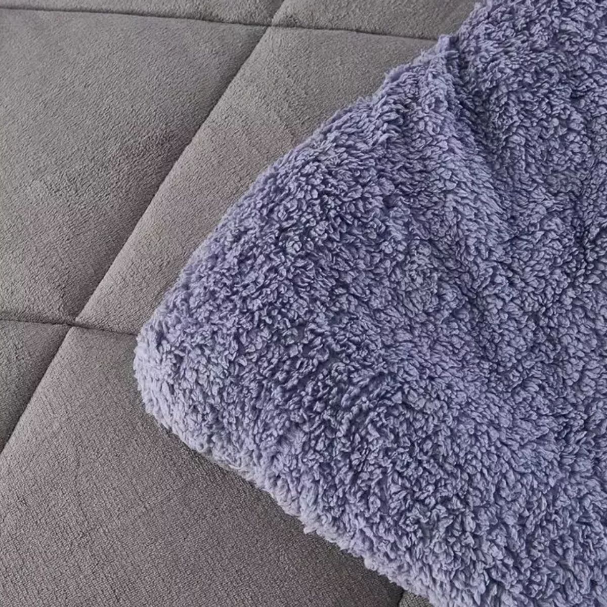 GENERICO - Cobertor Cubrecamas King Chiporro Liso Turquesa