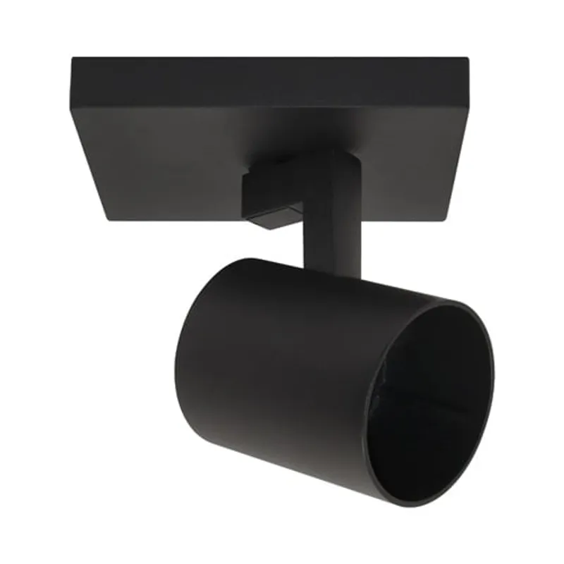 TECHNOLAMP - Foco Sobrepuesto Technolamp Negro 1xgu10 Dirigible Muca