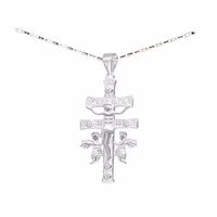 Collar Cruz De Caravaca Jesús Plata 925 Talismán Protección