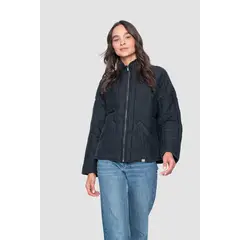 KAYA UNITE - Chaqueta Mujer Quilted 100% Lyocell Negra