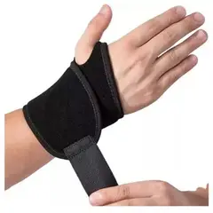 GENERICO - Muñequera Ajustable Con Orificio Pulgar Ortopédico Elastica