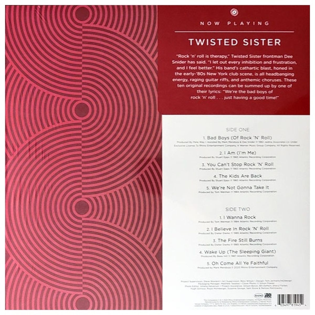 HITWAY MUSIC - TWISTED SISTER - NOW PLAYING HITS ORANGE VINYL - VINILO