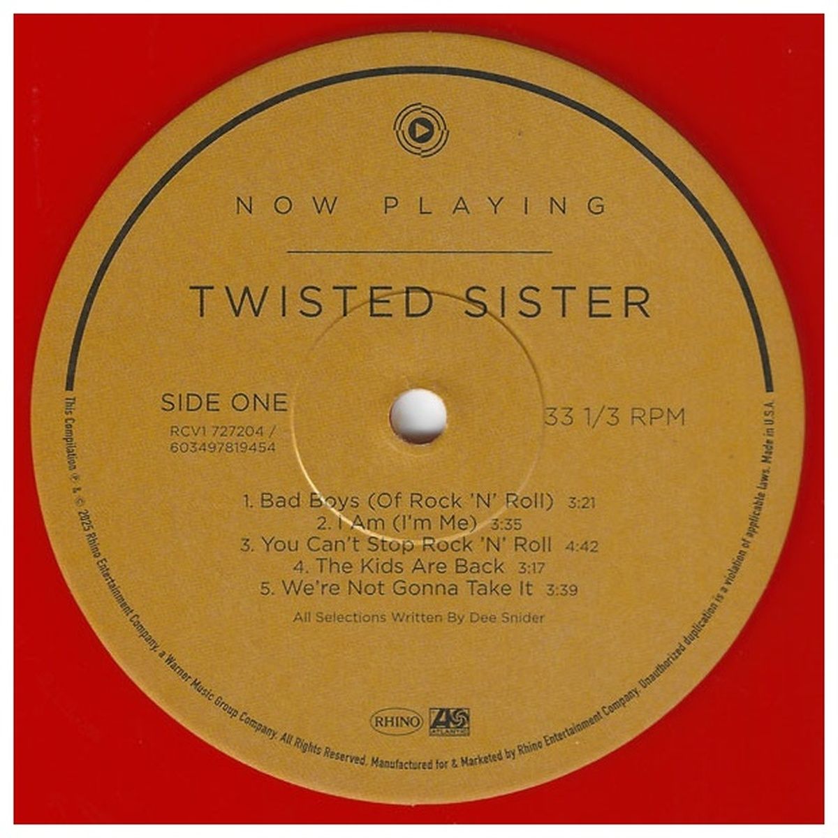 HITWAY MUSIC - TWISTED SISTER - NOW PLAYING HITS ORANGE VINYL - VINILO