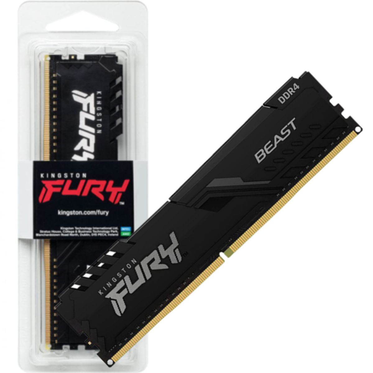 KINGSTON - DIMM 16 GB - DDR4 3200 MHZ - Kingston FURY Beast Black