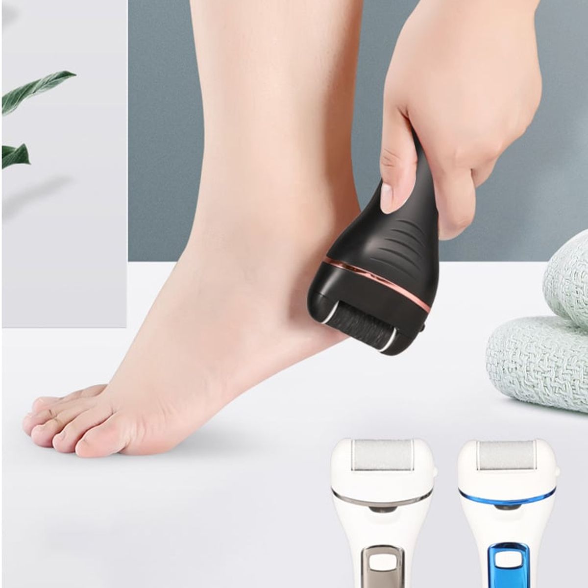 PUREPOWER - Eliminador de callos recargable Con kit de pedicura Para piel muerta