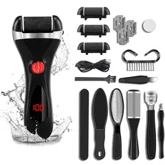 PUREPOWER - Eliminador de callos recargable Con kit de pedicura Para piel muerta