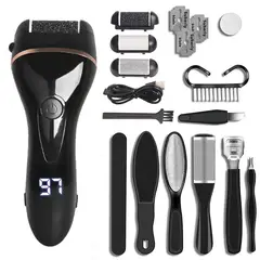 PUREPOWER - Eliminador de callos recargable Con kit de pedicura Para piel muerta