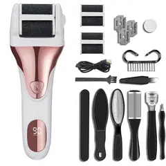 PUREPOWER - Eliminador de callos recargable Con kit de pedicura Para piel muerta