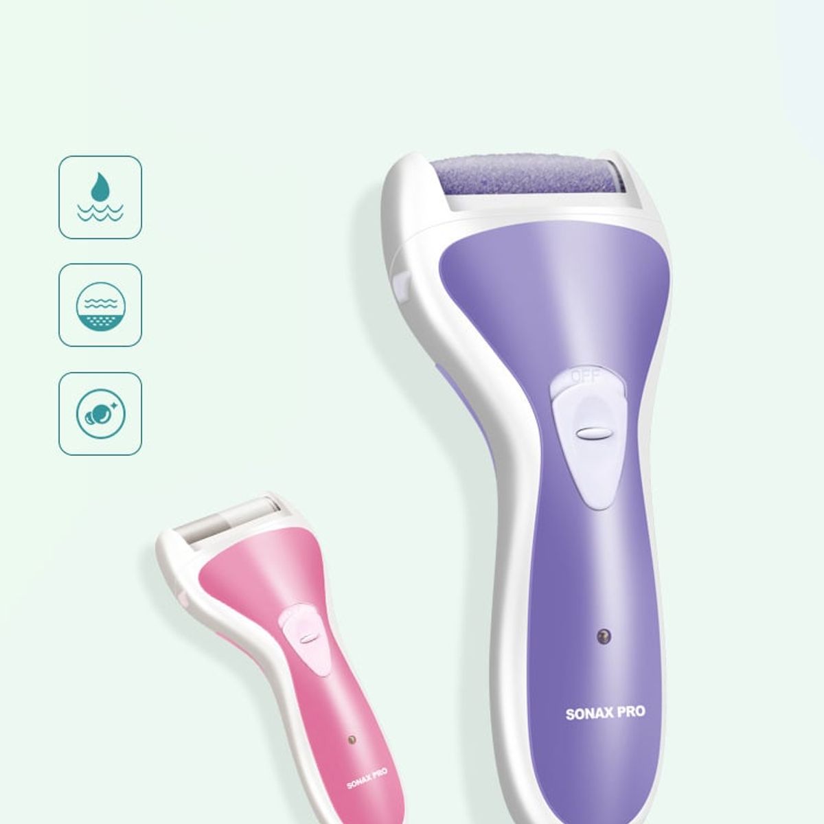 PUREPOWER - Eliminador de callos recargable Con kit de pedicura Para piel muerta