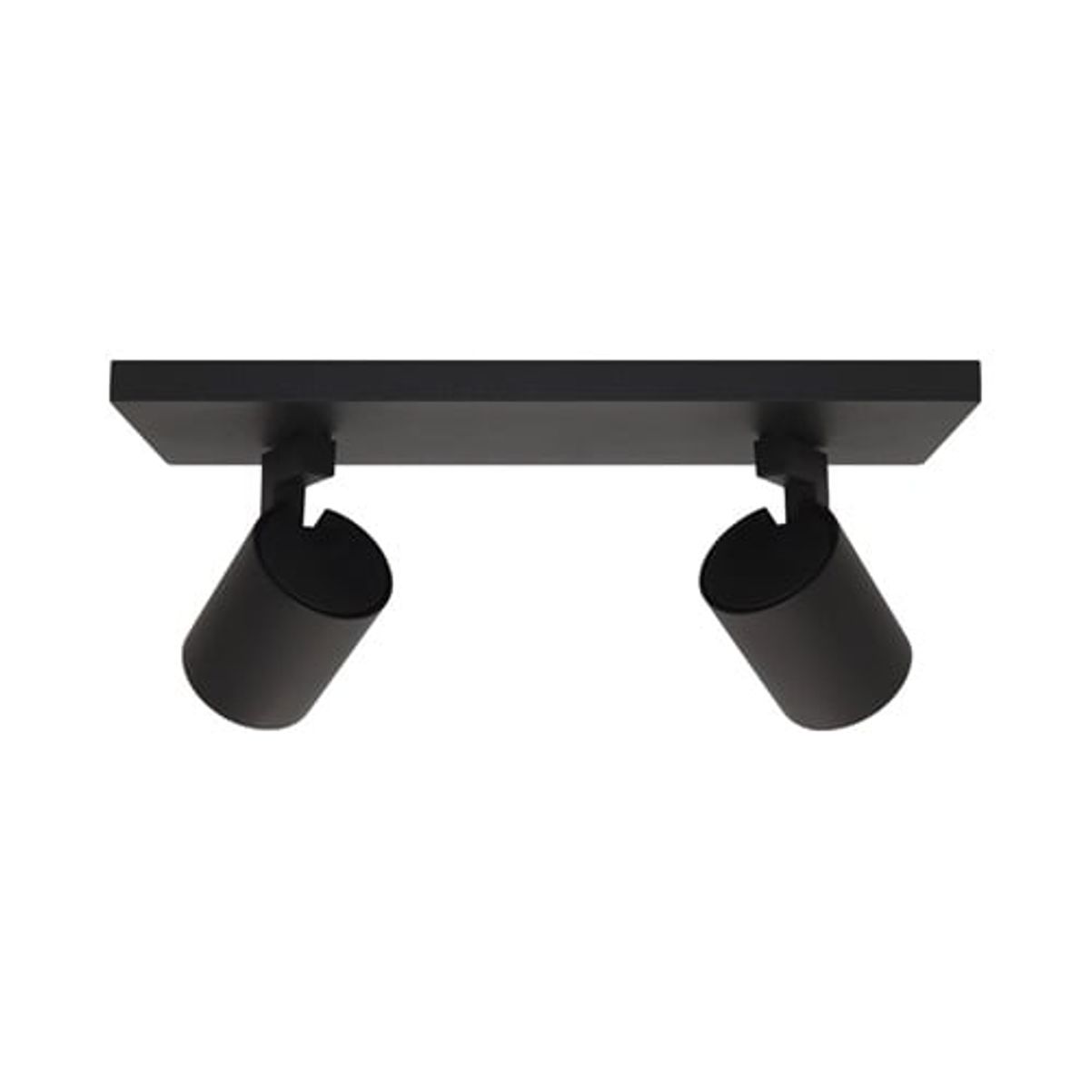 TECHNOLAMP - Foco Sobrepuesto Technolamp Negro 2xgu10 Dirigible Muca