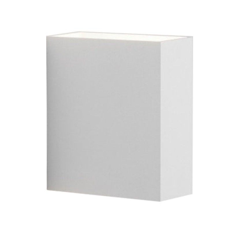 TEMPORA - Apliqué aluminio blanco cuadrado
