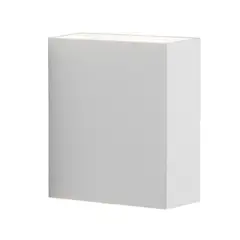 TEMPORA - Apliqué aluminio blanco cuadrado