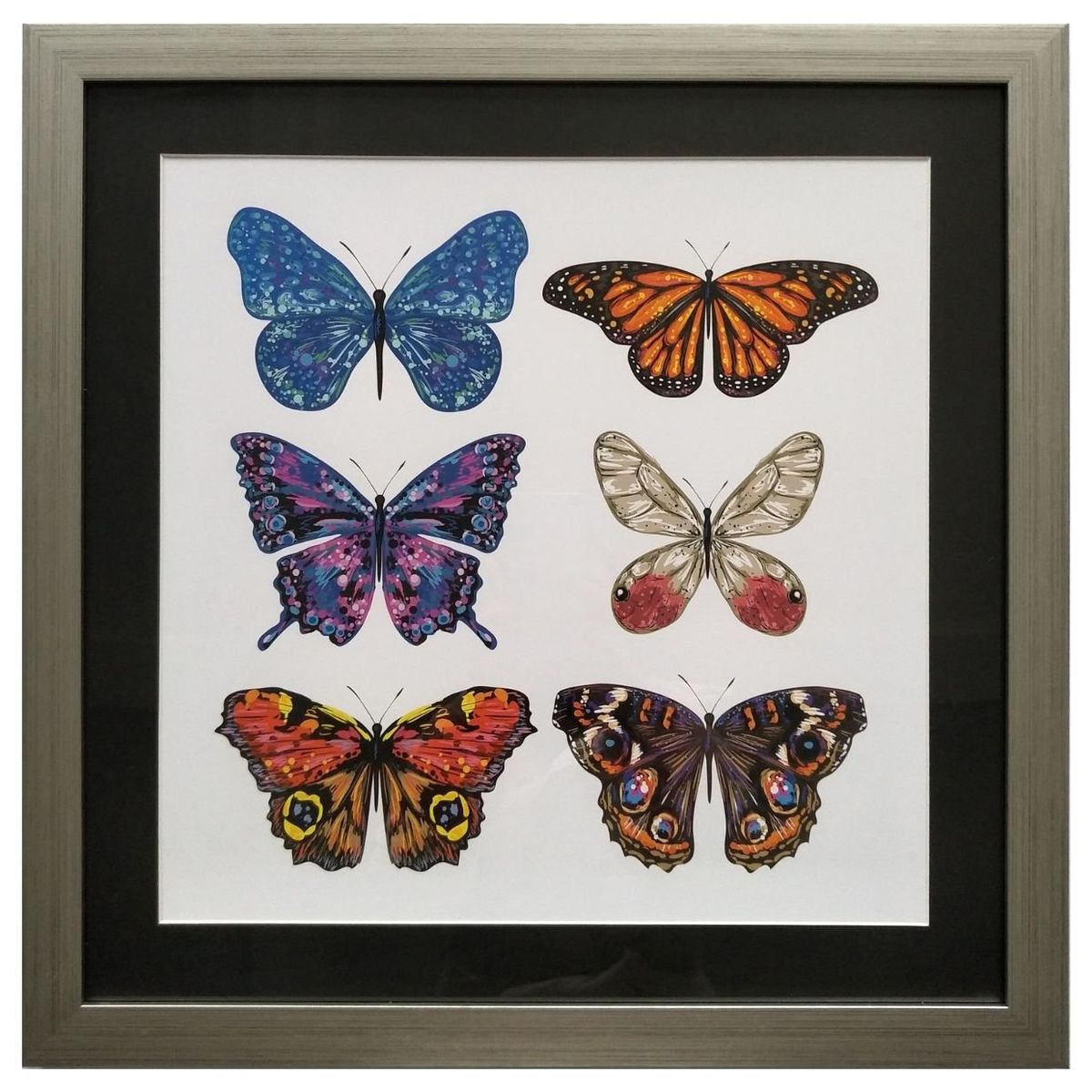 RONDA - Cuadro Lamina Conjunto Mariposa 50x50 cm