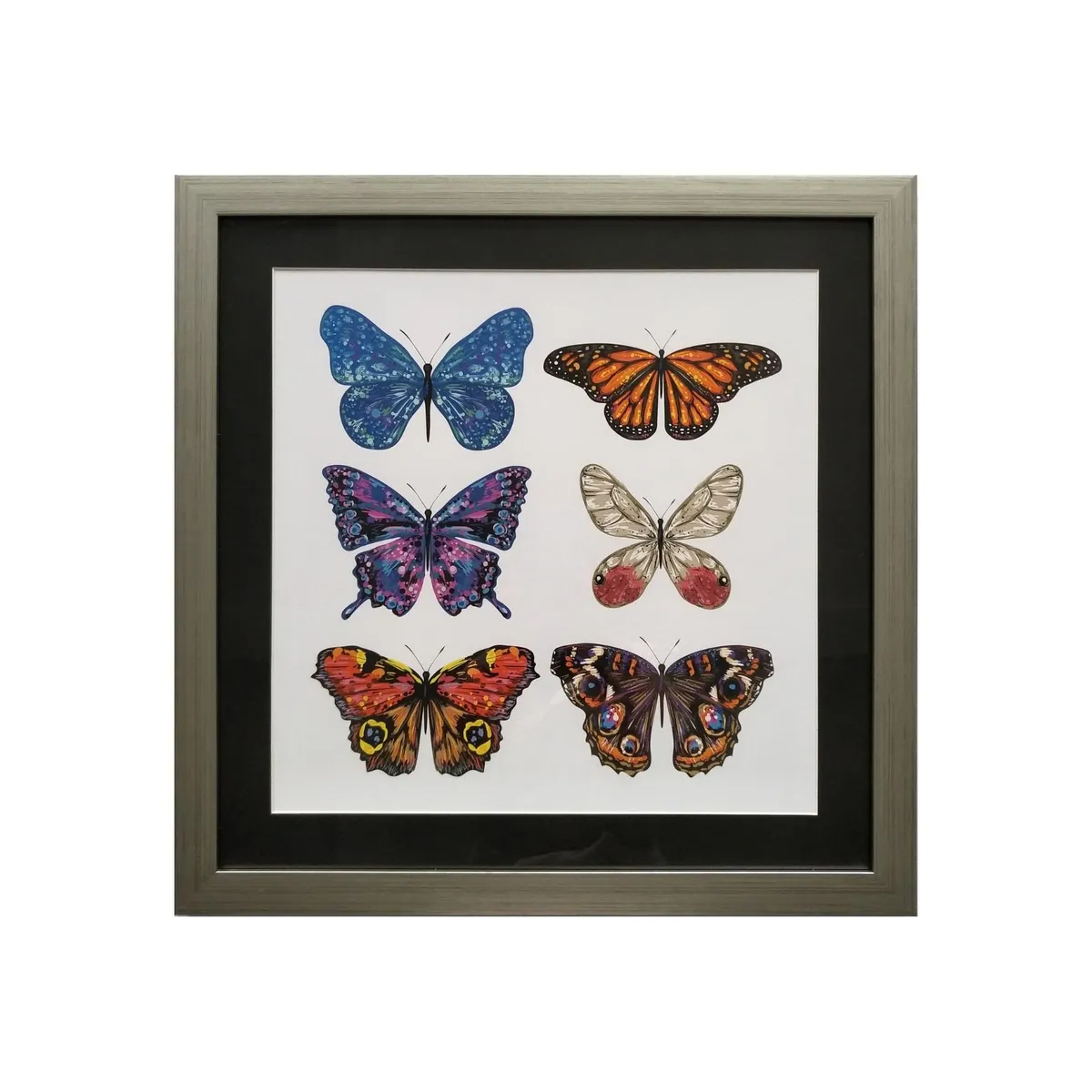 RONDA - Cuadro Lamina Conjunto Mariposa 50x50 cm