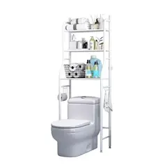 GENERICO - Estante Mueble Organizador de Baño 3 Niveles Repisa Color Blanco
