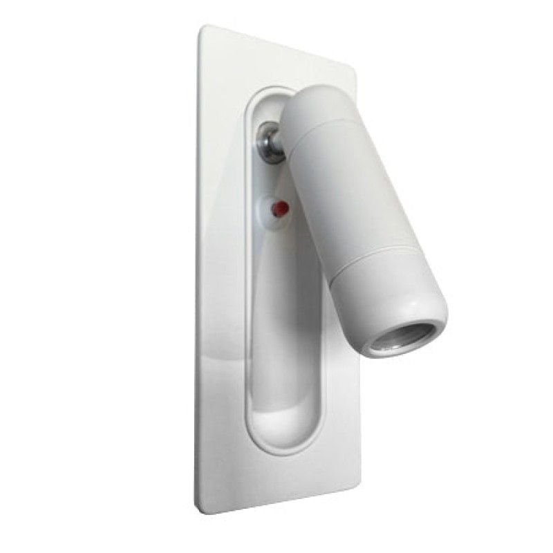 TEMPORA - Apliqué lector aluminio blanco