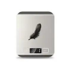 GENERICO - Báscula De Cocina Digital Báscula De Alimentos Para Horne Color Plateado 10KG